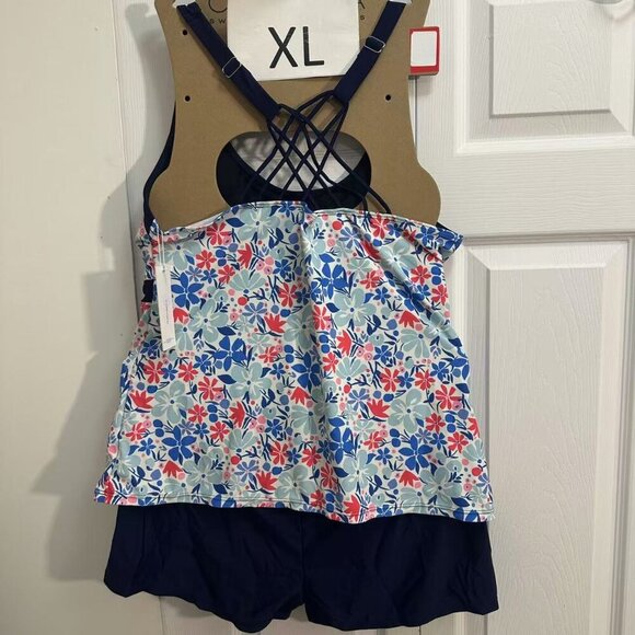 Womens Tankini Swimwear Sets Two Piece Swimsuits (XL) - Picture 5 of 7